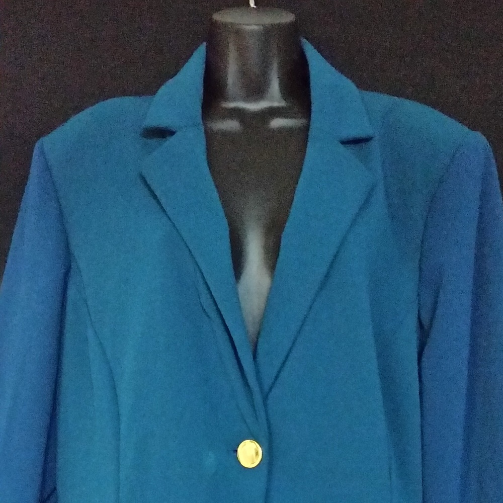 Calvin Klein Jacket Polyester Turquoise 18W